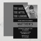 Invitations Black 20e anniversaire L'homme La Lége (Devant / Derrière)