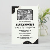 Invitations Black 31e anniversaire Hommes Simple P (Debout devant)