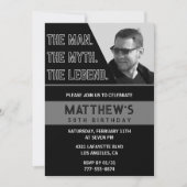Invitations Black 50e anniversaire L'homme La Lége (Devant)
