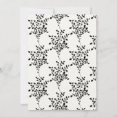 Invitations Black Floral Wedding (Dos)