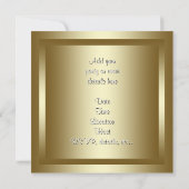 Invitations Black Gold Masquerade Party (Dos)