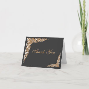 Invitations Black Gold Wedding