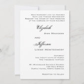 Invitations Black Vintage Frame Wedding (Dos)