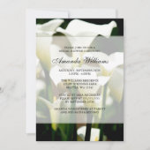 Invitations blanches de Fête de la mariée de (Devant)