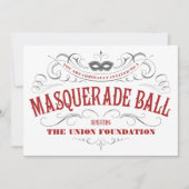 Invitations blanches élégantes de partie de (Devant)