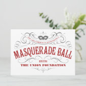 Invitations blanches élégantes de partie de (Debout devant)