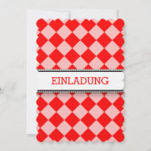 Invitations blanches rouges (Devant)