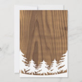 Invitations blancs de baby shower de forêt (Dos)