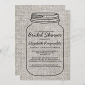 Invitations blancs noirs de Fête de la mariée de (Devant / Derrière)