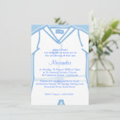 Invitations bleues de baptême de Little Boy (Debout devant)