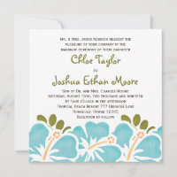 Invitations bleues de mariage de ketmie