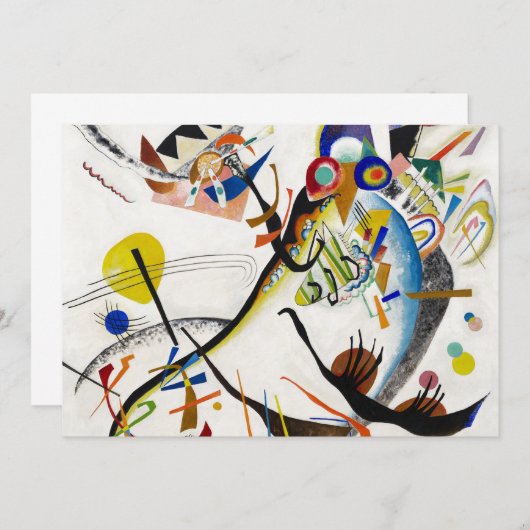 Invitations bleues de segment de Kandinsky (Devant / Derrière)