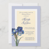 Invitations bleues grises molles de dîner de (Dos)