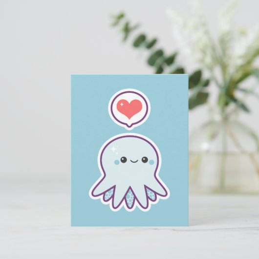 Invitations bleues mignonnes de fête (Debout devant)