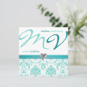 Invitations bleus d'anniversaire de sweet sixteen (Debout devant)