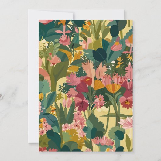 Invitations Bloomy Gargen motif (Dos)