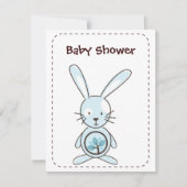 Invitations Blue Bunny Organic Planet Bunny (Devant)