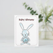 Invitations Blue Bunny Organic Planet Bunny (Debout devant)