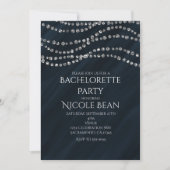 Invitations Blue & Diamond Glamor Bling Party (Devant)
