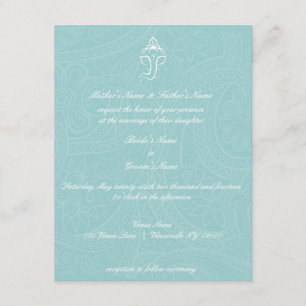 Invitations Blue Ganesha