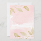 Invitations Blush Pink et Gold Graduation Party (Dos)
