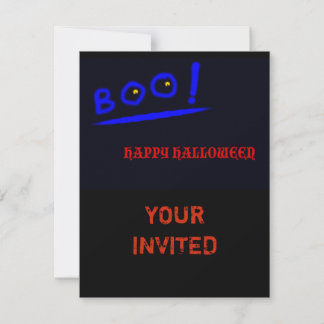 Invitations Boo Halloween.