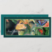 Invitations brésiliennes de papillons (Devant / Derrière)