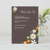 Invitations Brown Customisées (Debout devant)