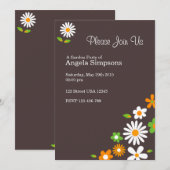 Invitations Brown Customisées (Devant / Derrière)