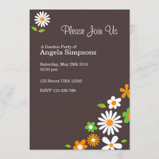 Invitations Brown Customisées