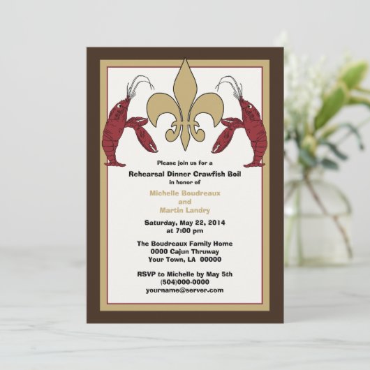 Invitations Brown d'événement d'ébullition (Debout devant)