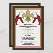 Invitations Brown d'événement d'ébullition (Devant / Derrière)