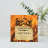 Invitations brûlantes chaudes de baby shower de (Debout devant)