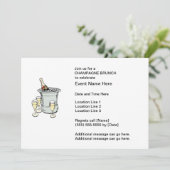 Invitations Brunch Champagne (Debout devant)