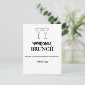 Invitations "Brunch de la gueule de bois" (Debout devant)