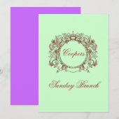 Invitations brunch du dimanche (Devant / Derrière)