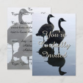 Invitations canadiennes Personnalisé Canada Goose (Devant / Derrière)