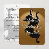 Invitations canadiennes Personnalisé Canada Goose (Devant / Derrière)