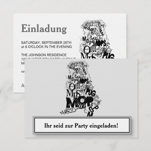 Invitations Carlin (Devant / Derrière)