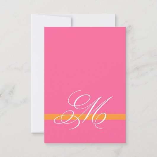 Invitations Carrés Swirl Pink Silver RSVP (Devant)