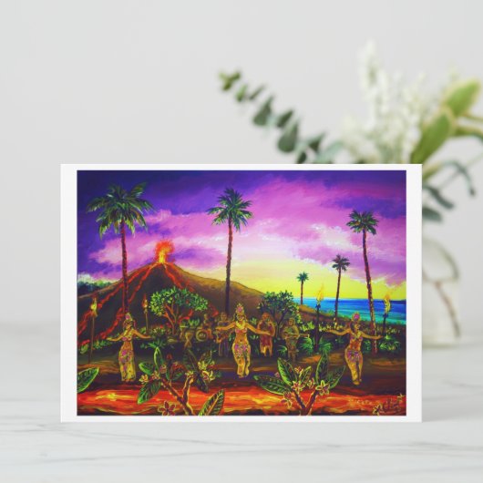 Invitations CBjork Lava Luau (Debout devant)