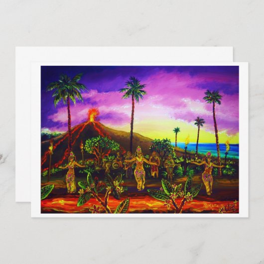 Invitations CBjork Lava Luau (Devant / Derrière)