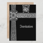 Invitations celtiques médiévaux de conception (Devant / Derrière)