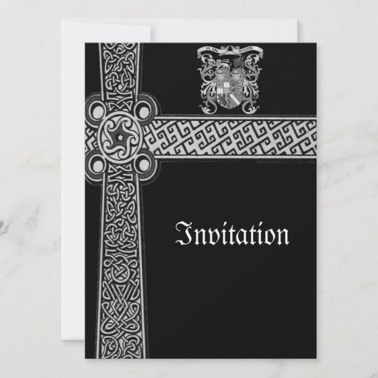 Invitations celtiques médiévaux de conception (Devant)