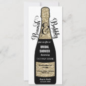 Invitations Champagne | Fête des mariées de brunch (Devant)