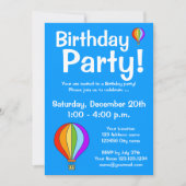 Invitations chaudes de fête d'anniversaire de (Devant)