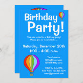 Invitations chaudes de fête d'anniversaire de (Devant / Derrière)