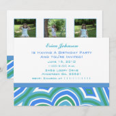 Invitations chaudes de partie des eaux (Devant / Derrière)