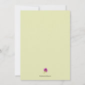 Invitations Chic Purple Floral Douche nuptiale (Dos)