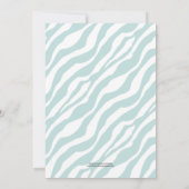 INVITATIONS CHICS DE BABY SHOWER DE LA DOUCHE (Dos)